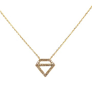 14K "Diamond" Diamond Necklace