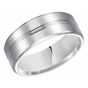 8MM Carved Wedding Band