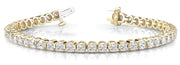 4.00ct Natural Diamond Tennis Bracelet in 14K Yellow Gold