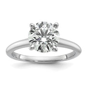 14K White Gold 2.00ct Round Lab Grown Diamond Solitaire Engagement Ring