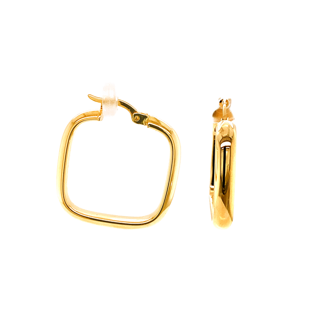 14K Small Square Hoop Earrings