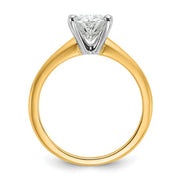 14 Karat Gold 2.00ct Oval Lab Grown Solitaire Engagement Ring