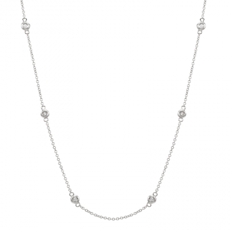 Adjustable 14kt Yellow Gold Diamonds By The Yard Necklace