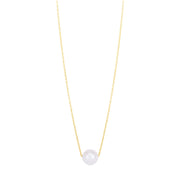 14K Yellow Gold Pearl Necklace