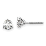 1.00 CT Laboratory Grown Diamond Studs in 14K White Gold