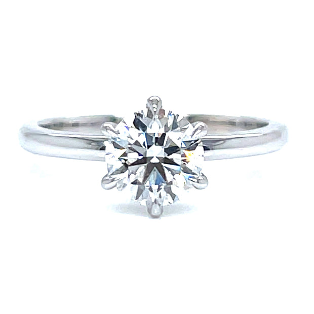 14K White Gold 1.09ct Solitaire Lab Grown Diamond Engagement Ring