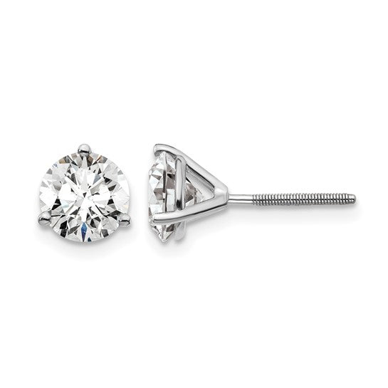 14K White Gold 3.00ct Laboratory Grown Diamond Studs