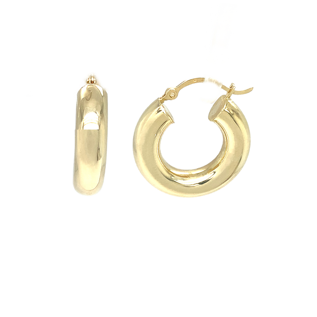 14K Yellow Gold Small Hoop Earrings