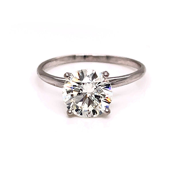 2.10ct Round Laboratory Grown Diamond Solitaire Engagement Ring