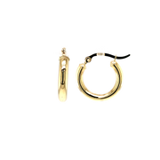 14K Yellow Gold Small Hoop Earrings