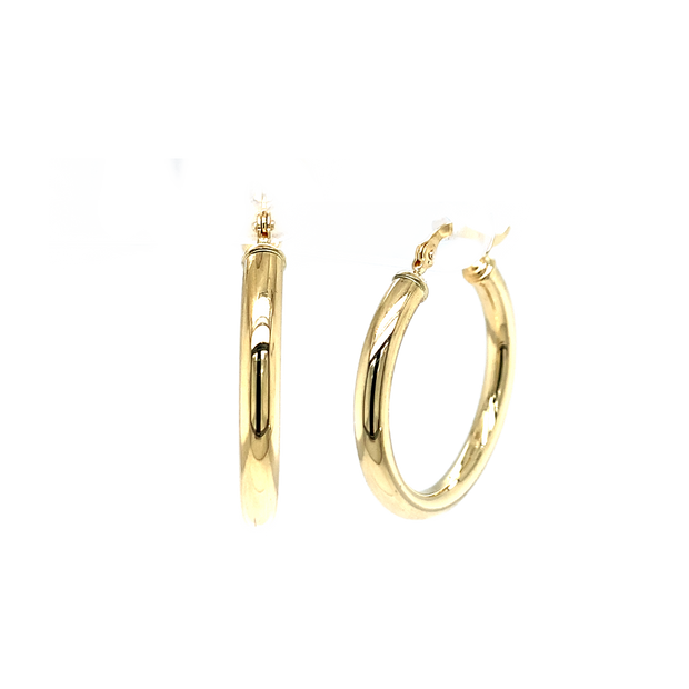 14K Yellow Gold Small Hoop Earrings