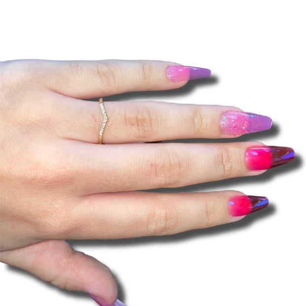 14k Yellow Gold Contoured Ring