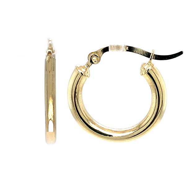 14K Yellow Gold Small Hoop Earrings