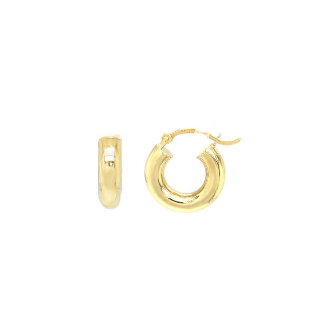 14K Yellow Gold Small Hoop Earrings