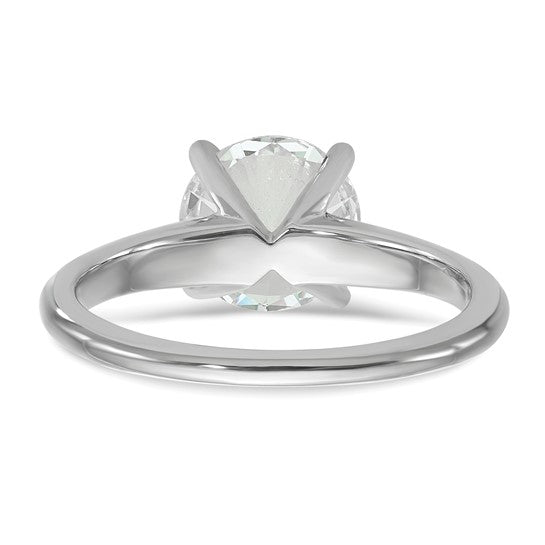 14K White Gold 2.08ct Round Lab Grown Diamond Solitaire Engagement Ring