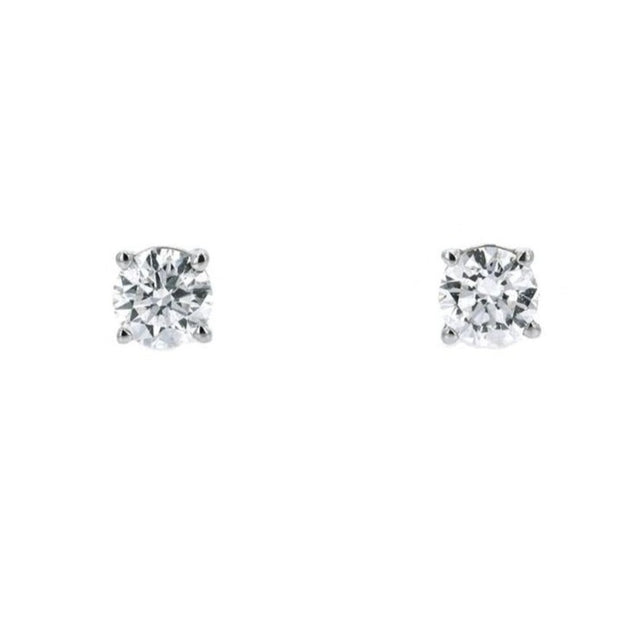 1/3 CTW Natural Diamond Stud Earrings in 14K White Gold