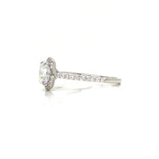 2.36tw Laboratory-Grown Pave Halo Cushion Cut Engagement Ring