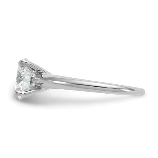 14K White Gold 2.00ct Round Lab Grown Diamond Solitaire Engagement Ring