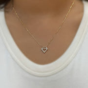 14K "Diamond" Diamond Necklace