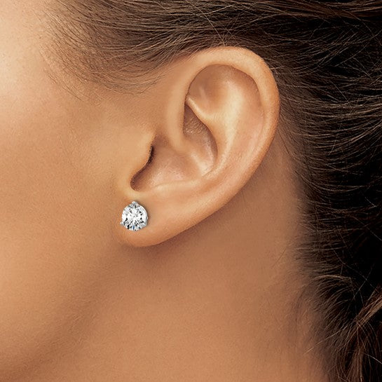 1.50tw Laboratory Grown Diamond Studs in 14K White Gold