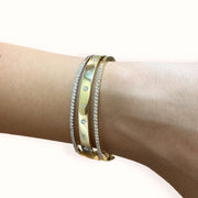 14K Diamond Bangle Bracelet