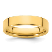 5MM Yellow Gold Flat Wedding Band