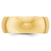 8MM Yellow Gold Wedding Band