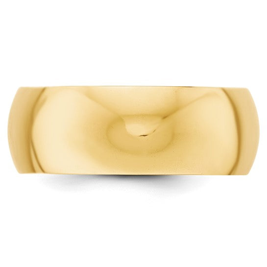8MM Yellow Gold Wedding Band