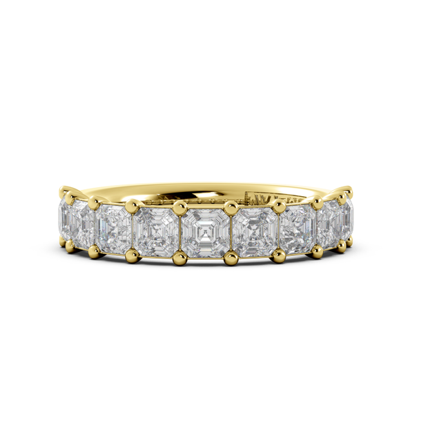 2.50ct tw Asscher Cut Diamond Band