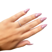 14K White Gold Diamond We4dding Band