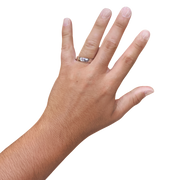 6MM White Gold Euro Dome Wedding Band