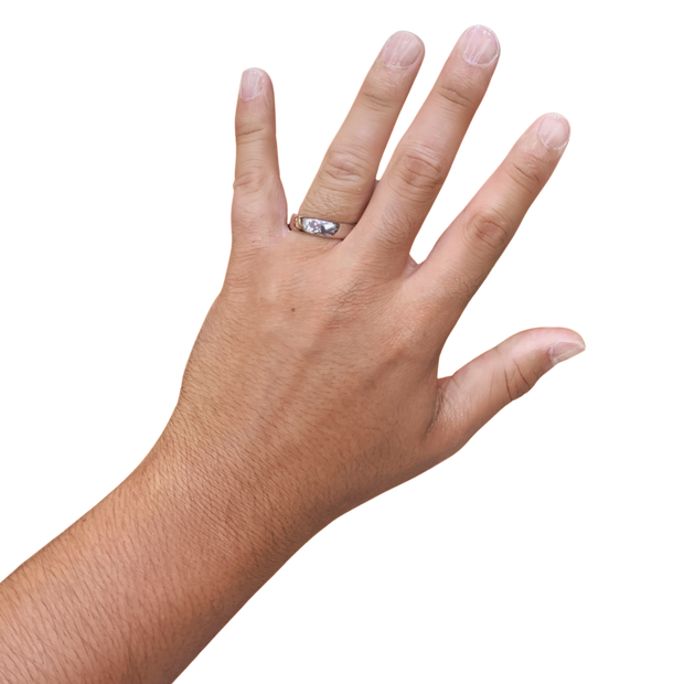 6MM White Gold Euro Dome Wedding Band
