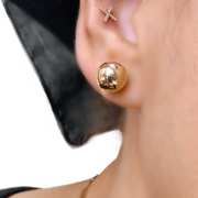 14K Gold 10MM Gold Ball Stud