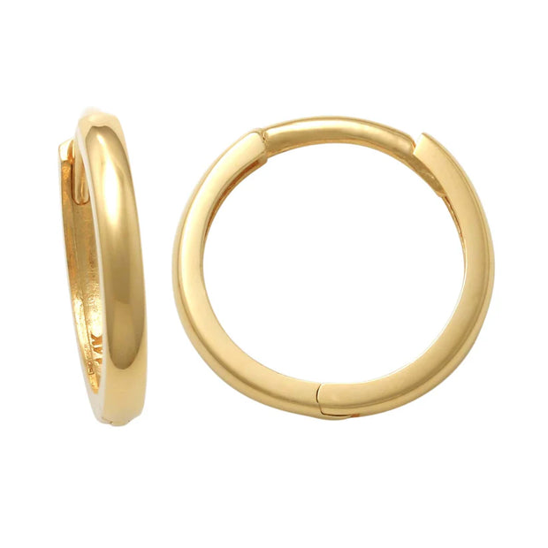 14K Gold Huggie Earrings