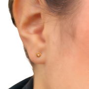 14K Cubic Zircoinia Children's Earrings