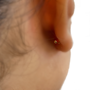14K Cubic Zircoinia Children's Earrings