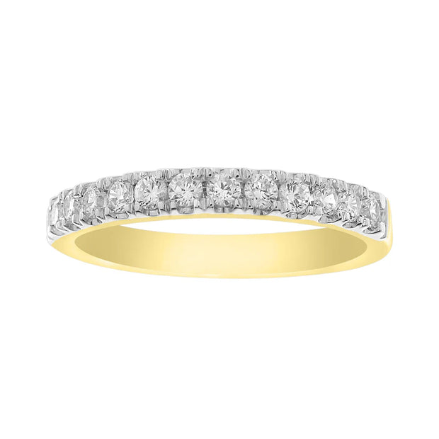 14K Yellow Gold Diamond Band