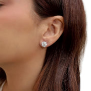 14K White Gold 4.15dwt Laboratory Grown Diamond Studs