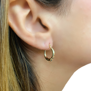 14K Yellow Gold Small Hoop Earrings