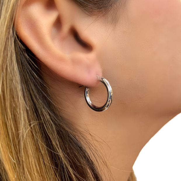 14K Yellow Gold Small Hoop Earrings