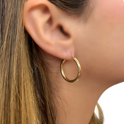 14K Yellow Gold Small Hoop Earrings