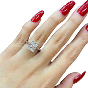 2.06ct Solitaire Laboratory Grown Radiant Cut Diamond Engagement Ring