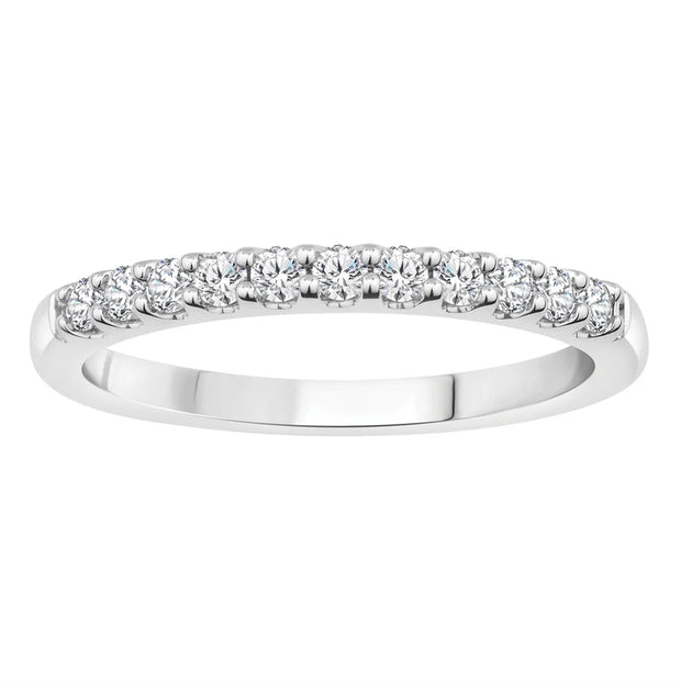 14k White Gold Diamond Band