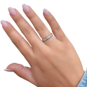 14 Karat White Gold  Channel Set Band Wedding Band