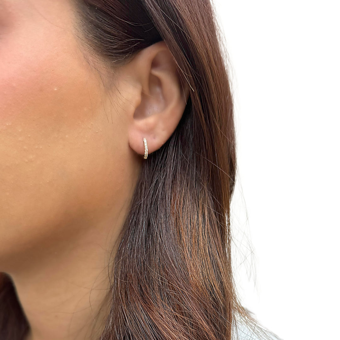 14k Yellow Gold Huggie Hoop Earrings – Martin Busch Jewelers