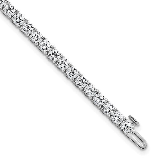 14 Karat White Gold Laboratory Grown Diamond Tennis Bracelet