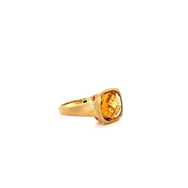 14K Yellow Gold Citrine Fashion Ring