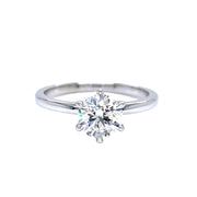 14K White Gold 1.09ct Solitaire Lab Grown Diamond Engagement Ring
