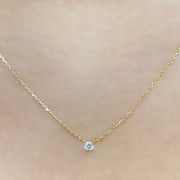 14K Yellow Gold Diamond Necklace