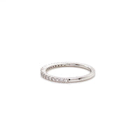 14K White Gold .50tw Diamond Wedding Band